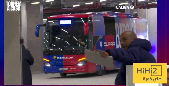 برشلونة يصل ملعب الكامب نو قبل لقاء اتلتيك بيلباو