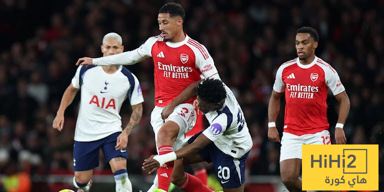 احصائيات الشوط الاول من مباراة ارسنال و توتنهام