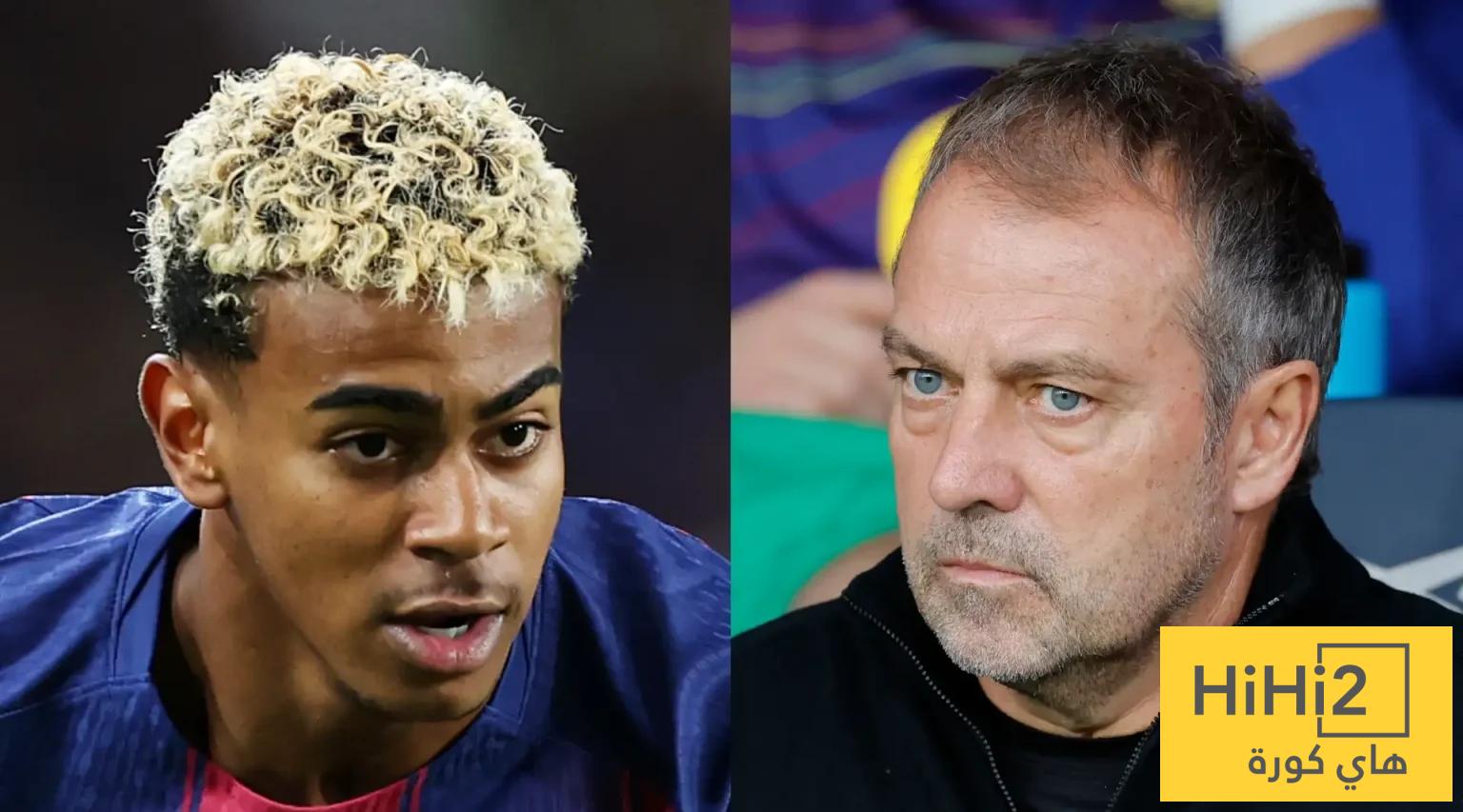 ماذا قال فليك عن رد فعل لامين بعد استبداله ضد تشيلسي؟