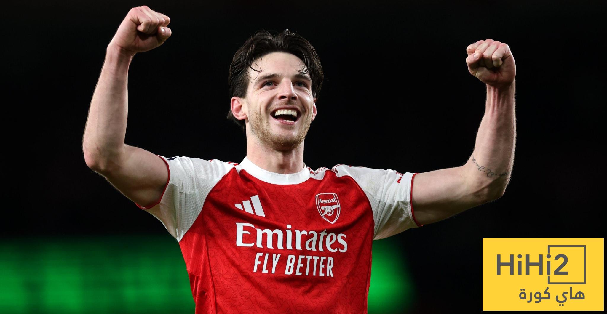 رايس يتربع على عرش لاعبي الوسط في البريميرليغ