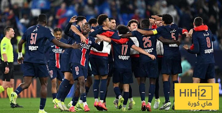 نتائج آخر خمس مباريات بين باريس سان جيرمان وموناكو