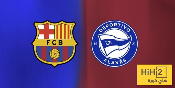 انطلاق الشوط الثاني من مباراة برشلونة و ألافيس