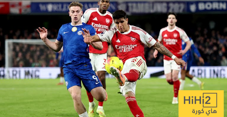 ترتيب الدوري الانجليزي بعد تعادل تشيلسي و ارسنال