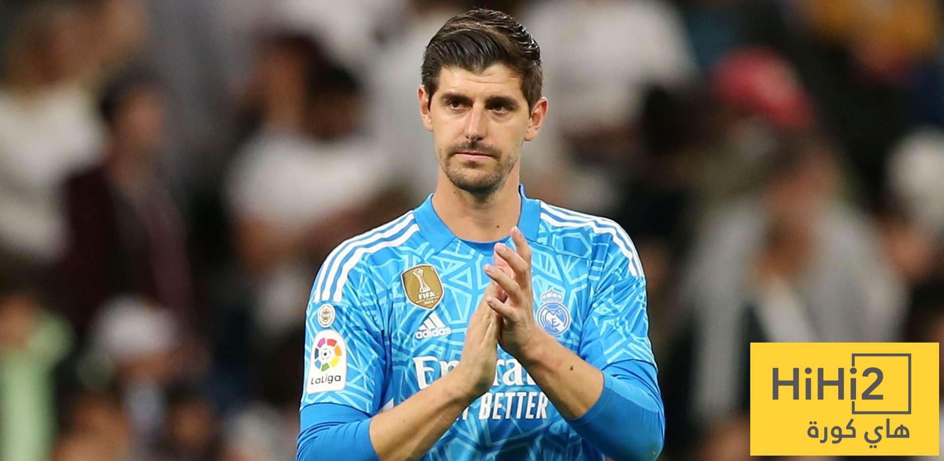 كورتوا يكشف أجواء غرفة ملابس ريال مدريد