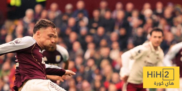 في الكورة : استون فيلا ينهي الشوط الأول متقدما بهدف نظيف أمام أرسنال