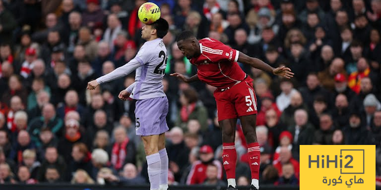 احصائيات الشوط الاول من مباراة ليفربول و برايتون