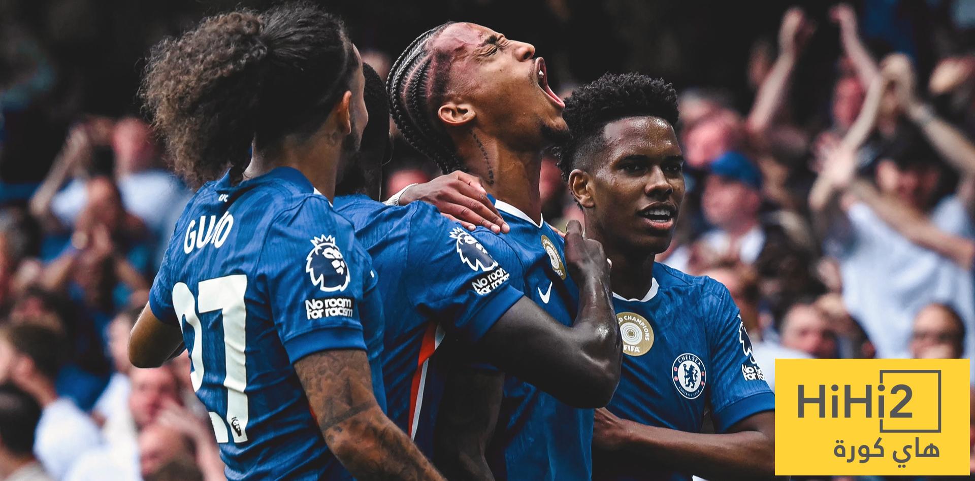 نتائج آخر خمس مباريات بين تشيلسي وبورنموث