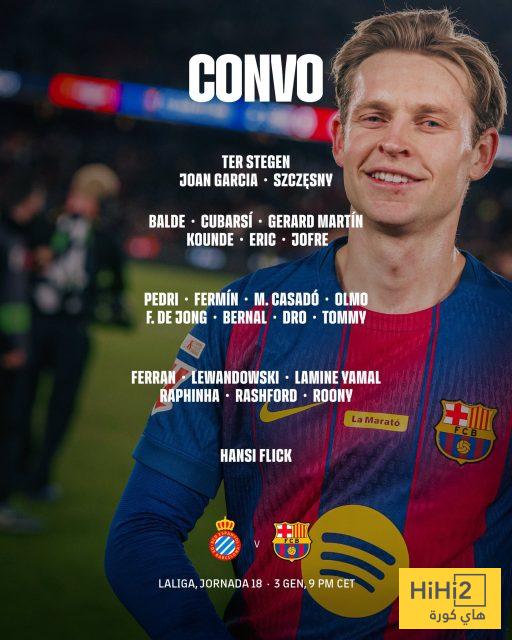 قائمة برشلونة الرسمية للقاء اسبانيول 2 قائمة برشلونة الرسمية للقاء اسبانيول 1