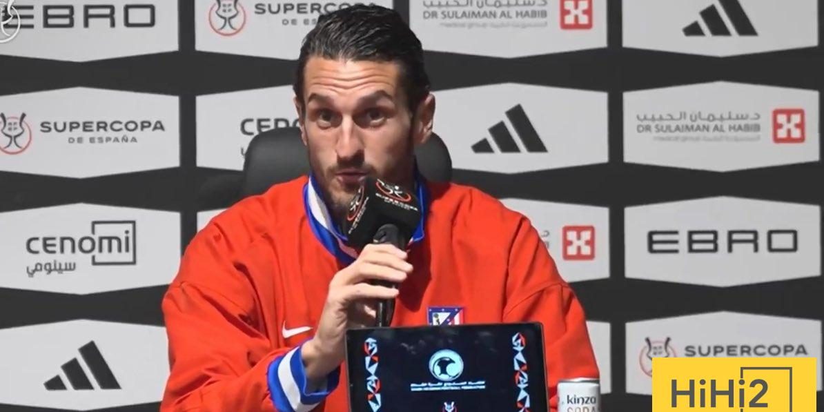 قائد أتلتيكو: سنبذل كل جهد للفوز على ريال مدريد