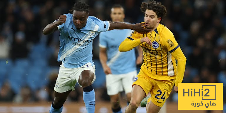 ترتيب الدوري الانجليزي بعد تعادل مانشستر سيتي و برايتون