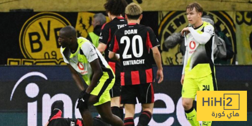 الشوط الأول – تعادل إيجابي بين دورتموند وفرانكفورت