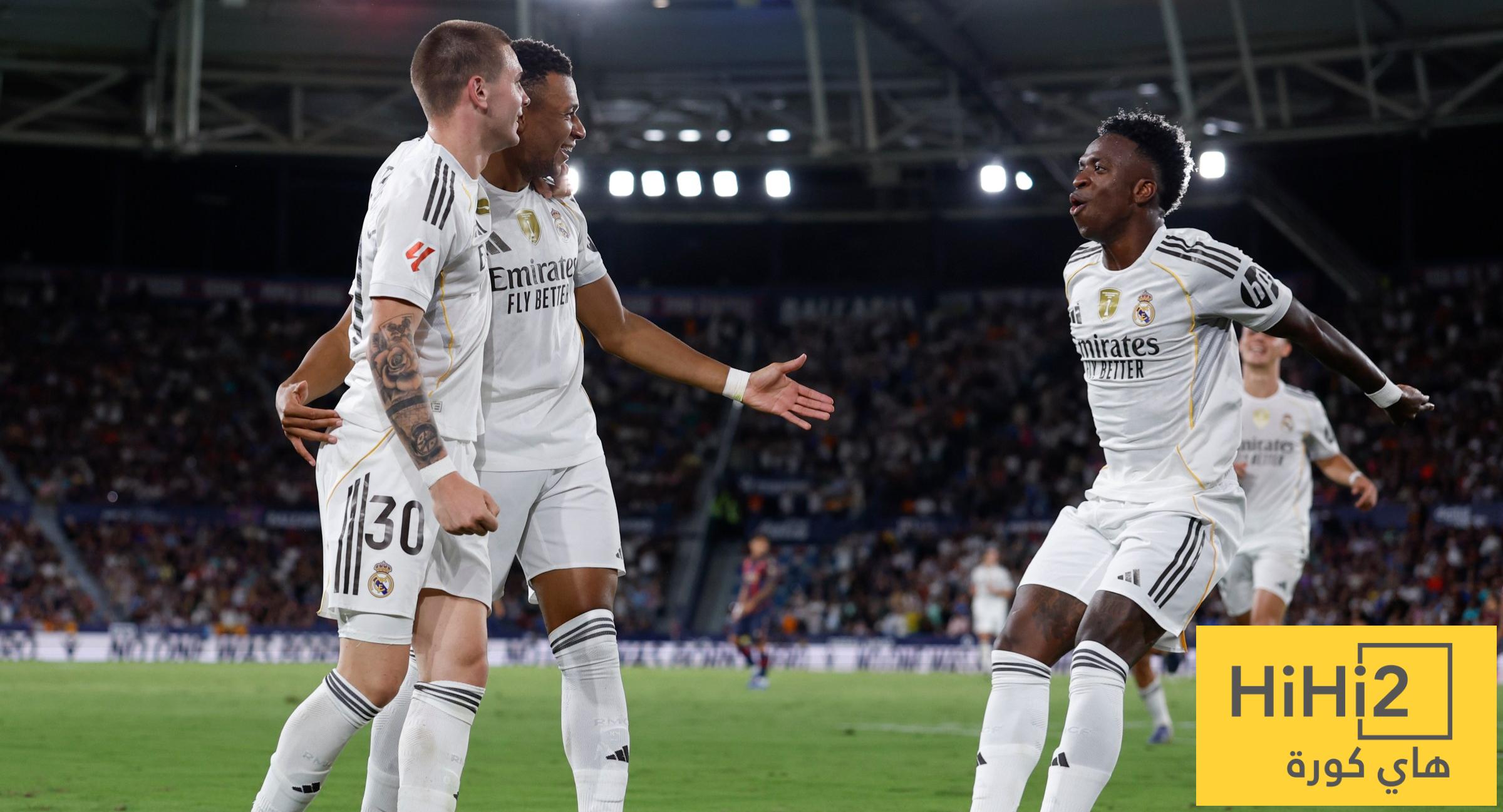 هدافي ريال مدريد في الليغا قبل مواجهة ليفانتي