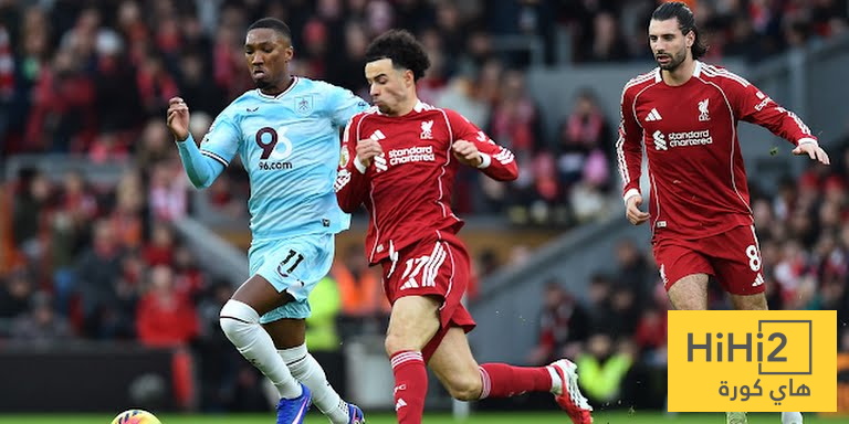 احصائيات مباراة ليفربول و بيرنلي في الدوري الانجليزي