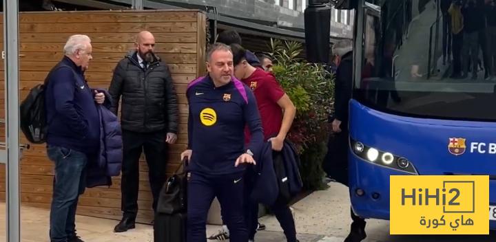 برشلونة يصل فندق الإقامة قبل لقاء كوبنهاغن