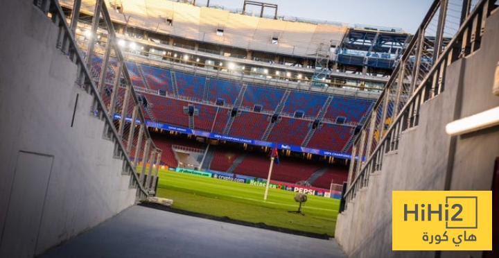 صور.. الكامب نو في أتم الجاهزية للقاء برشلونة وكوبنهاغن