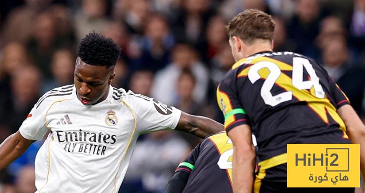 أرقام فينيسيوس في مباراة رايو فاليكانو