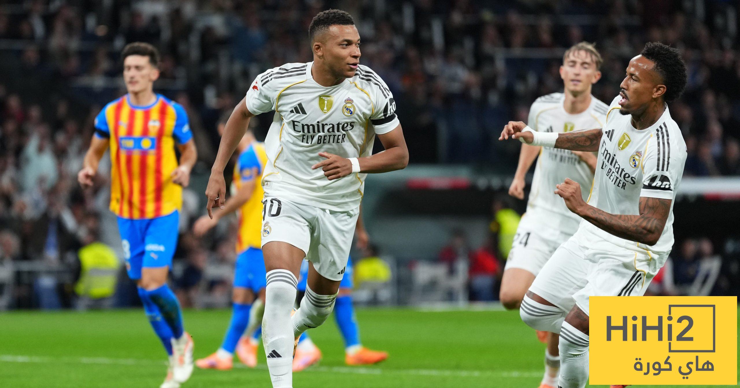 نتائج آخر خمس مباريات بين ريال مدريد وفالنسيا