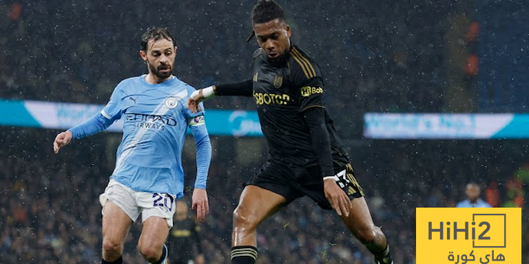 احصائيات الشوط الاول من مباراة مانشستر سيتي و فولهام