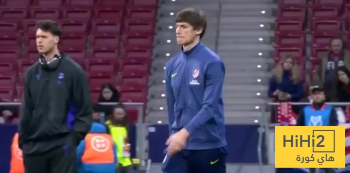 أتليتكو مدريد يختتم استعداداته للقاء برشلونة