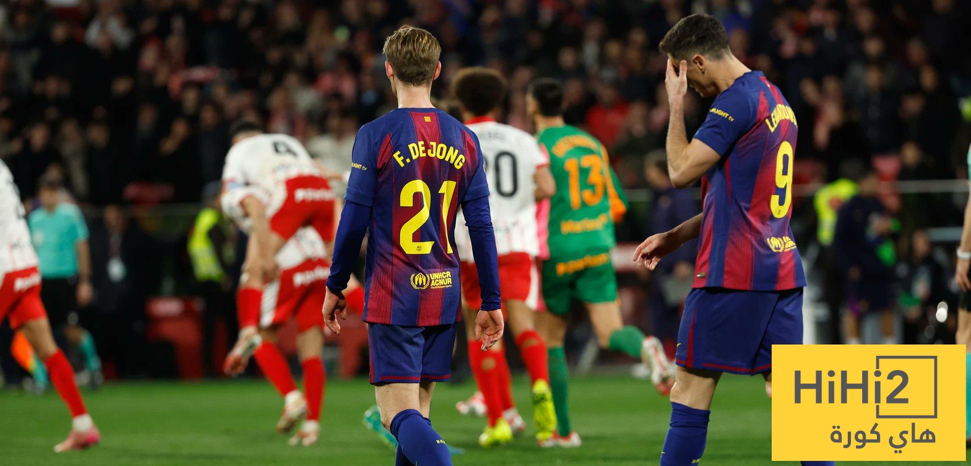 انتقاد حاد لبرشلونة بعد الخسارة أمام جيرونا