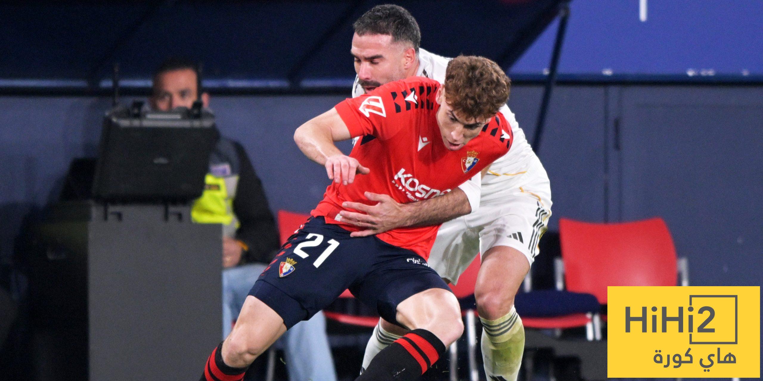 كارفخال لم يكن جاهزًا للمشاركة أمام أوساسونا أساسيًا