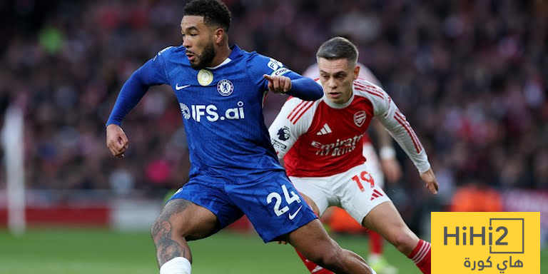 احصائيات الشوط الاول من مباراة ارسنال و تشيلسي