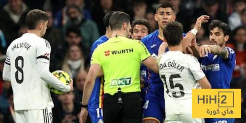 نهاية الشوط الاول .. ريال مدريد يتأخر ضد ختافي