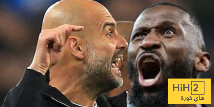 صور : مشادة بين روديغر وغوارديولا بعد نهاية مباراة السيتي والريال