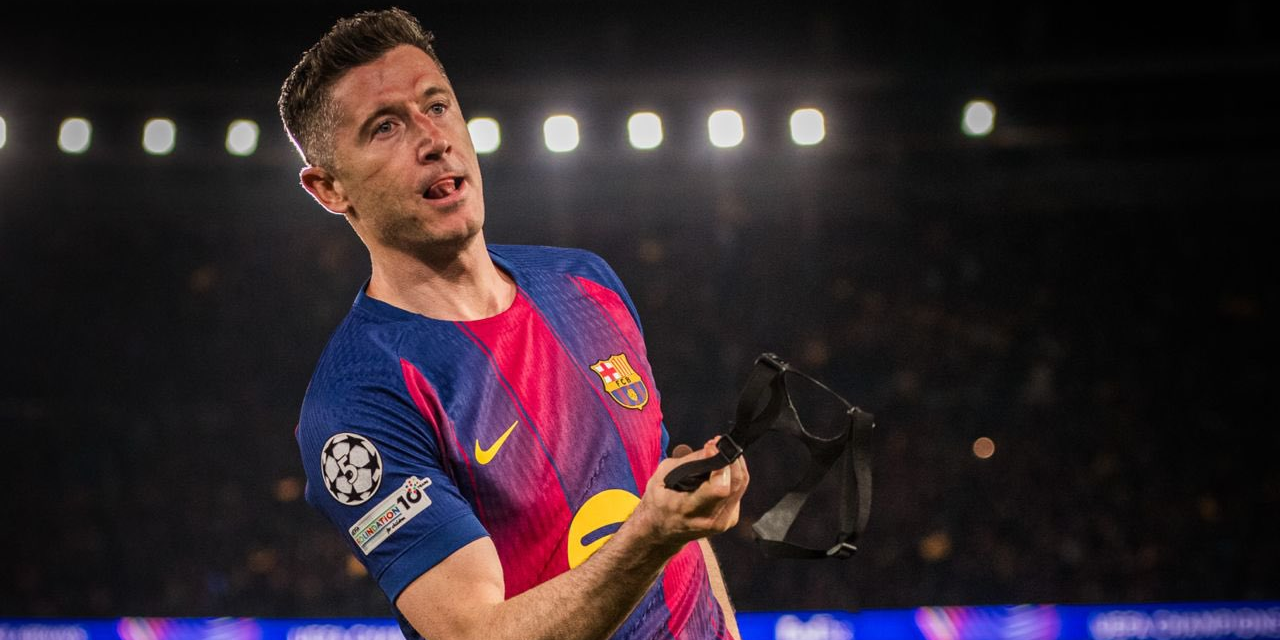 ليفاندوفسكي يحطم رقم ميسي