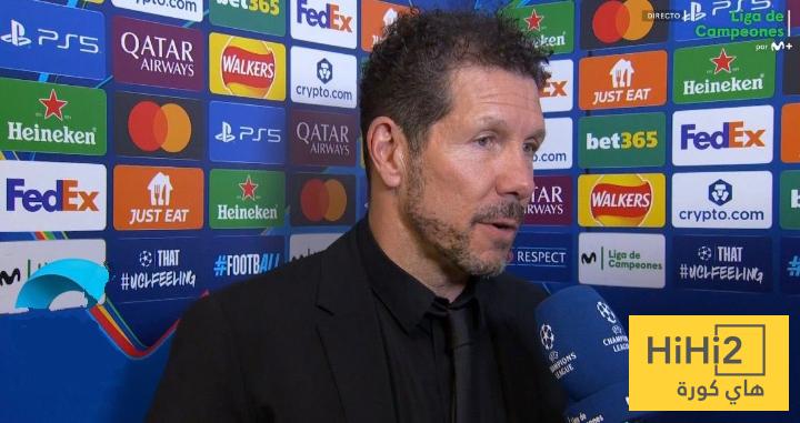 سيميوني يعلق على مواجهة برشلونة في دوري الأبطال