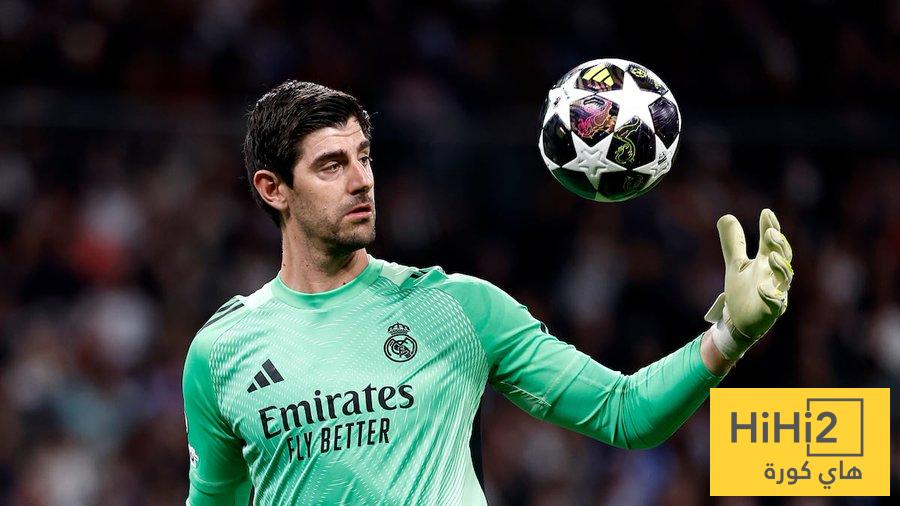 المباريات التي سيغيب عنها كورتوا