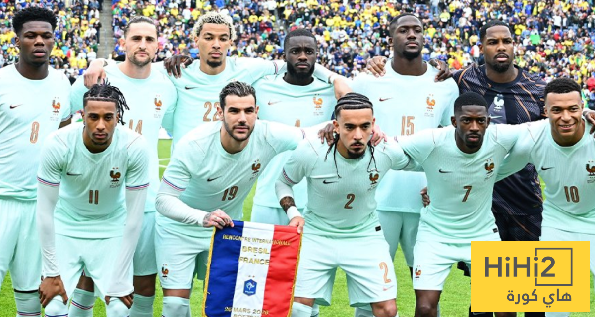 تشكيلة فرنسا الرسمية ضد كولومبيا في لقاء ودي