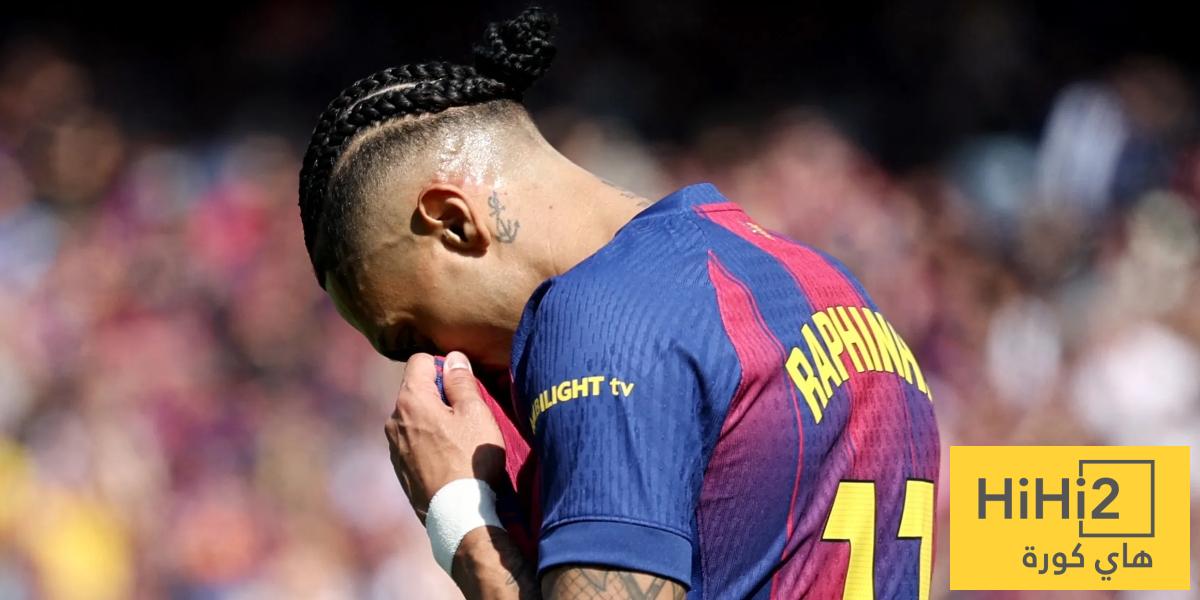 كيف سيتصرف مدرب برشلونة بشأن غياب رافينيا ؟ تعويضه بلاعب ام تعديل خطة اللعب