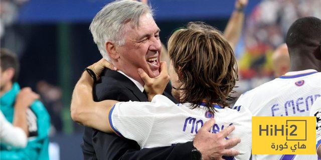 صور : أنشيلوتي يمازح مودريتش .. ماذا قال مدرب البرازيل ؟ 1