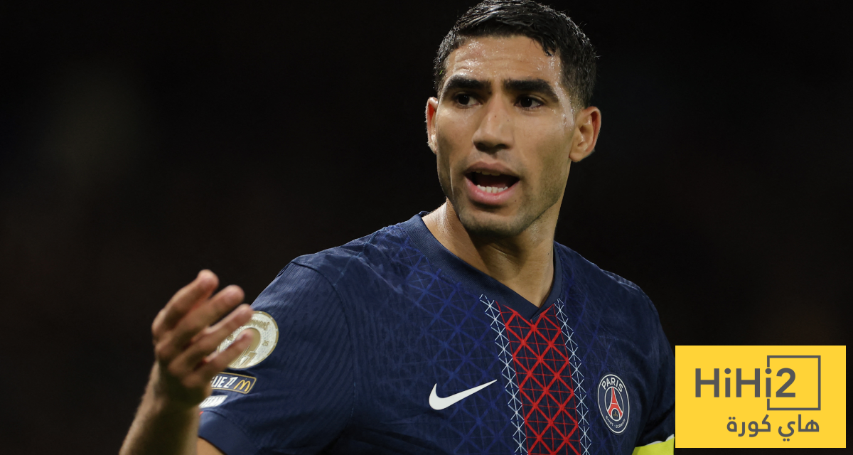 صورة – باريس يكرم حكيمي بالوصول لمباراته رقم 200