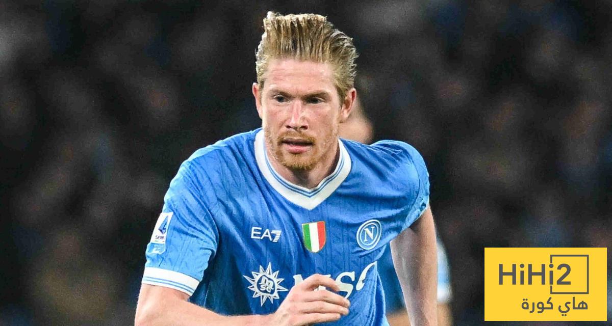 أرقام دي بروين في مباراة ميلان ونابولي أرقام دي بروين في مباراة ميلان ونابولي