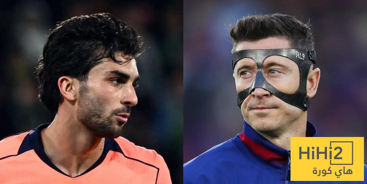 برشلونة مستاء من توريس وليفاندوفسكي