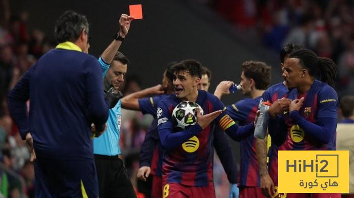 برشلونة ينفرد برقم قياسي في طرد لاعبيه