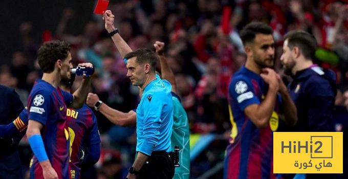 ماذا قال فليك عن البطاقة الحمراء لـ اريك غارسيا ؟