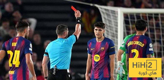 فوضى بطاقات أم ظلم تحكيمي ضد برشلونة ؟