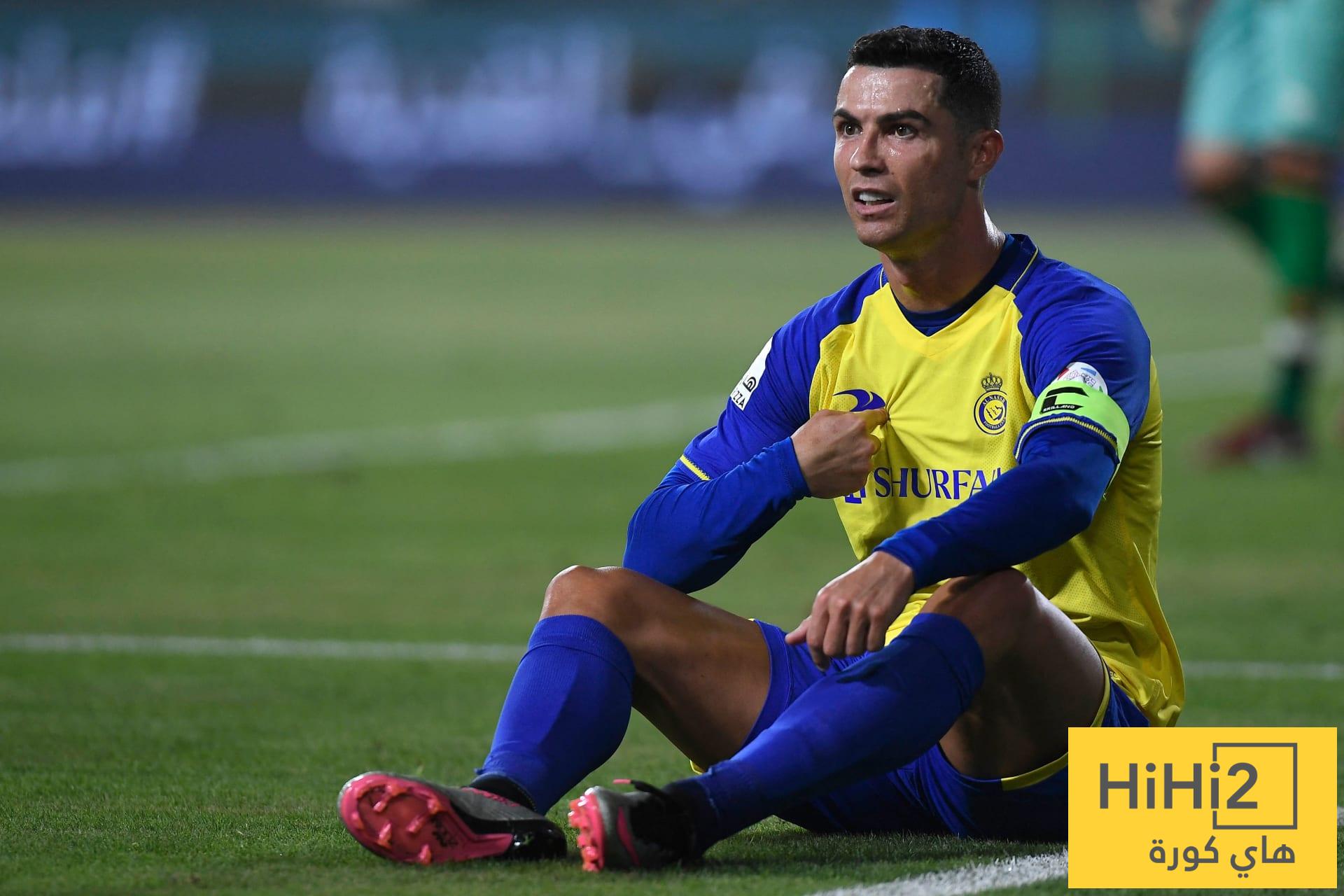 رونالدو يثير القلق في النصر