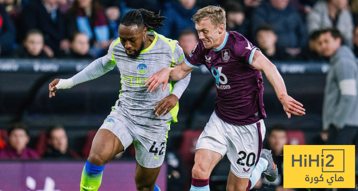 إحصائيات الشوط الأول لمباراة مانشستر سيتي وبيرنلي