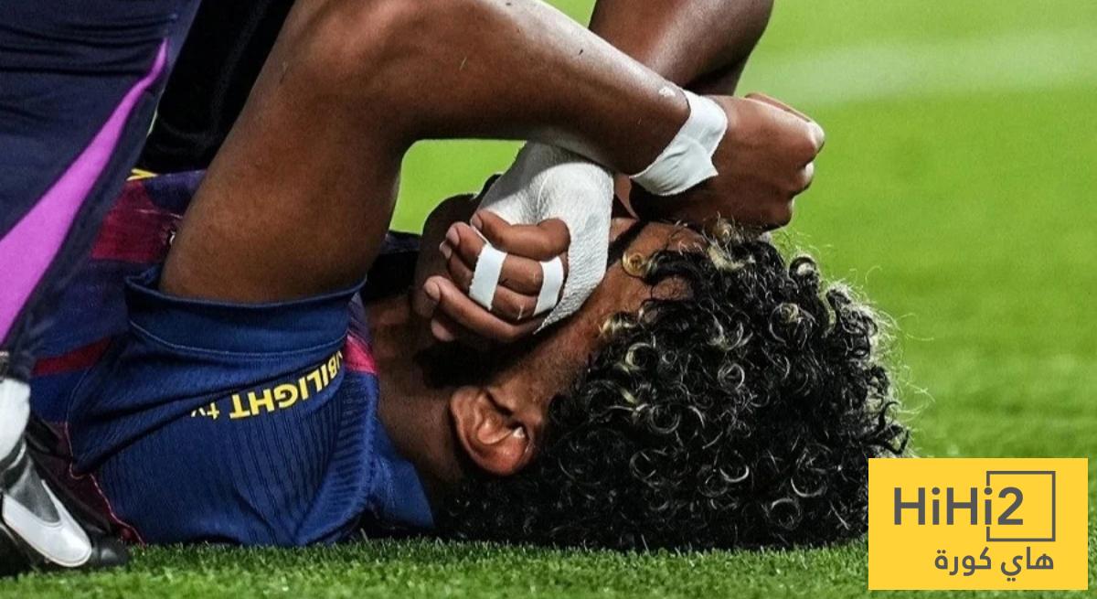 صورة .. لامين يامال يبدأ مرحلة التأهيل والتعافي