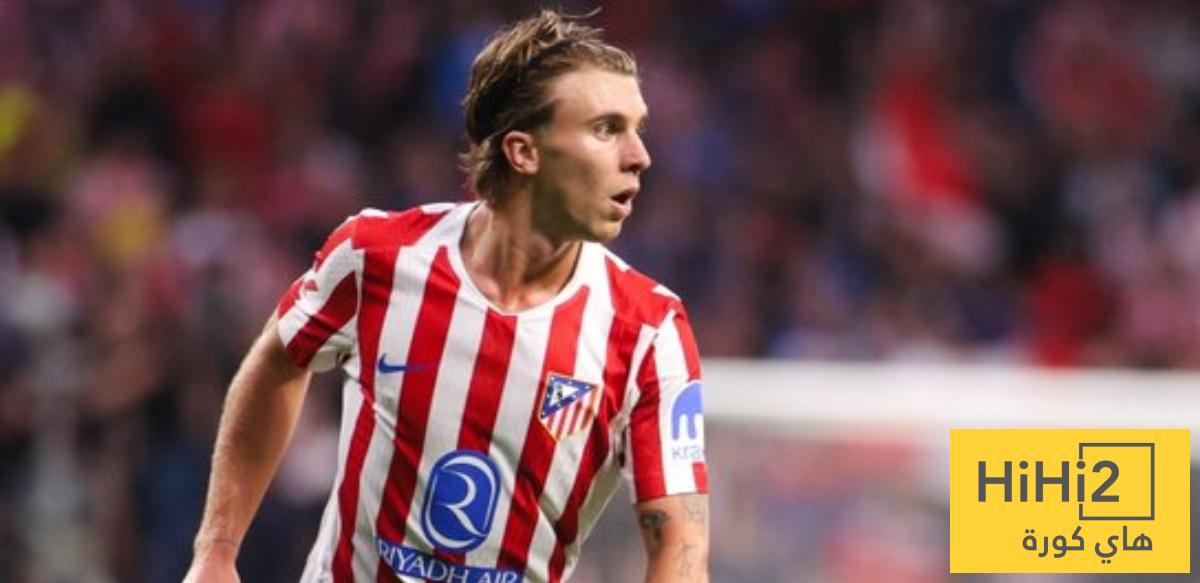 أتلتيكو يعلن اصابة لاعبه قبل مواجهة ارسنال