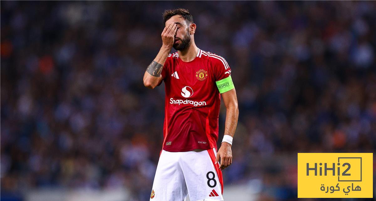 أرقام نارية لبرونو فيرنانديز مع مانشستر يونايتد