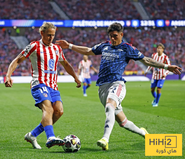 احصائيات مباراة ارسنال واتلتيكو مدريد في دوري الابطال 1