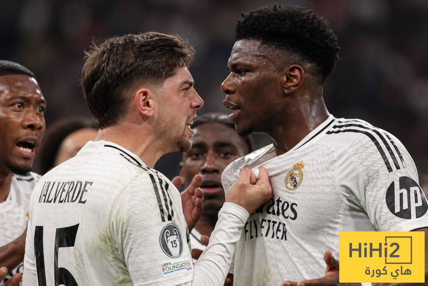 ريال مدريد يدرس عقوبات صارمة بعد شجار تشواميني وفالفيردي