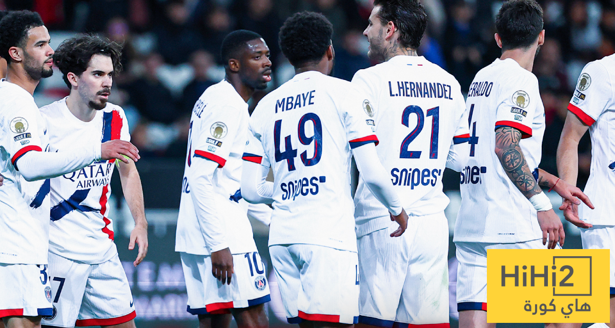 إحصائيات نصف ساعة من مباراة باريس سان جيرمان ونادي باريس