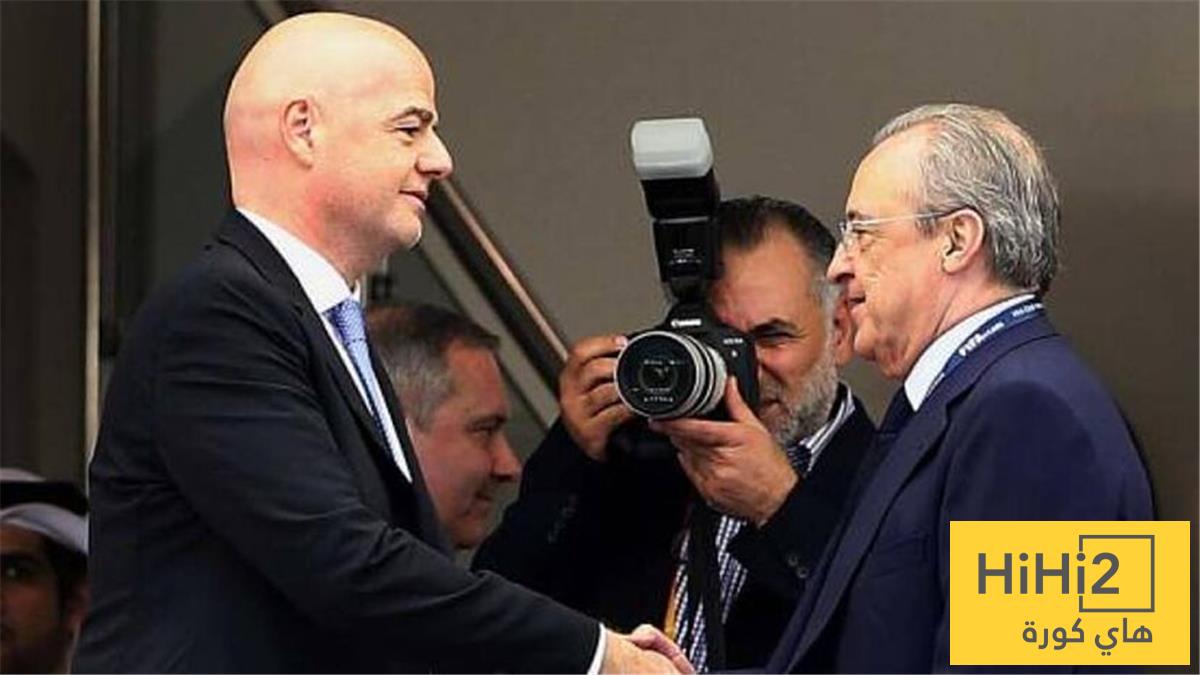قبل انتخابات ريال مدريد.. رئيس الفيفا يدعم فلورنتينو بيريز