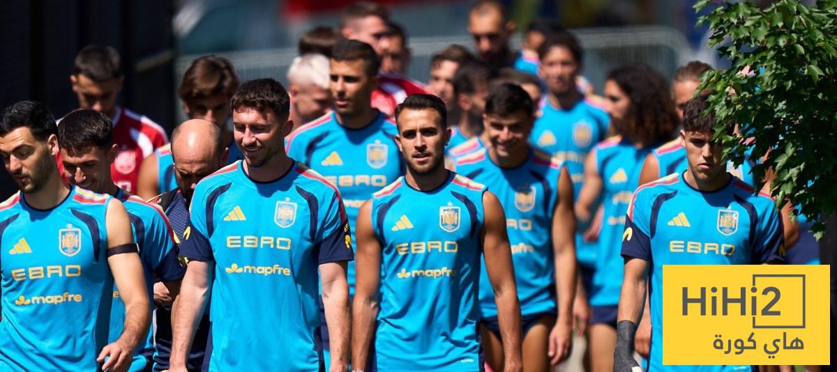 صور .. التدريب الأول لمنتخب اسبانيا في امريكا